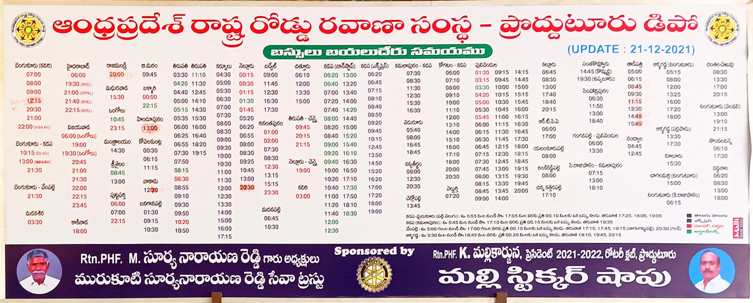Proddutur-Bustand-Buses-Timings-Table