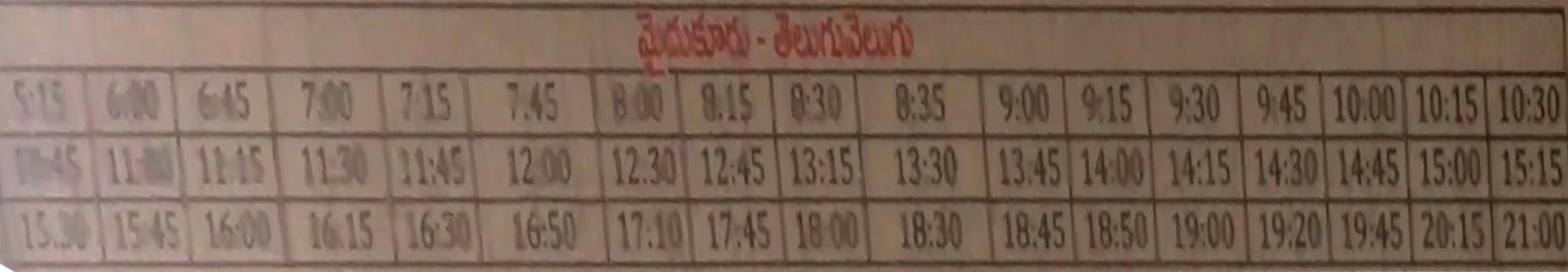 Badvel to Maidukuru Telugu Velugu Bus Timings
